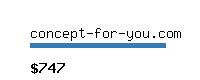 concept-for-you.com Website value calculator