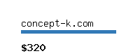 concept-k.com Website value calculator