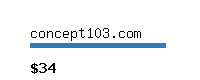 concept103.com Website value calculator