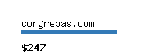 congrebas.com Website value calculator
