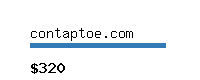 contaptoe.com Website value calculator