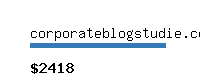 corporateblogstudie.com Website value calculator