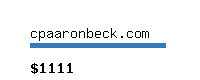 cpaaronbeck.com Website value calculator