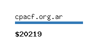 cpacf.org.ar Website value calculator