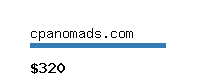 cpanomads.com Website value calculator