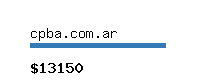 cpba.com.ar Website value calculator