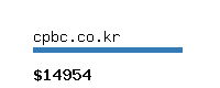 cpbc.co.kr Website value calculator
