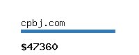 cpbj.com Website value calculator
