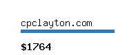 cpclayton.com Website value calculator