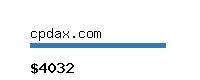 cpdax.com Website value calculator