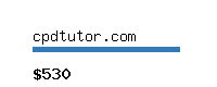 cpdtutor.com Website value calculator
