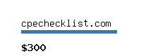 cpechecklist.com Website value calculator