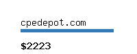 cpedepot.com Website value calculator