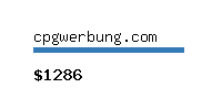 cpgwerbung.com Website value calculator