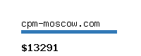 cpm-moscow.com Website value calculator