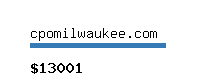 cpomilwaukee.com Website value calculator