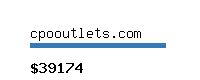 cpooutlets.com Website value calculator