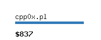 cpp0x.pl Website value calculator