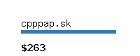 cpppap.sk Website value calculator