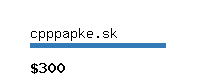 cpppapke.sk Website value calculator