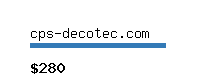 cps-decotec.com Website value calculator