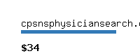 cpsnsphysiciansearch.com Website value calculator