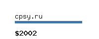 cpsy.ru Website value calculator