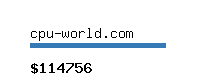 cpu-world.com Website value calculator