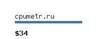 cpumetr.ru Website value calculator