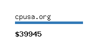 cpusa.org Website value calculator