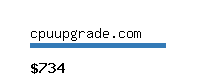 cpuupgrade.com Website value calculator