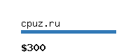 cpuz.ru Website value calculator