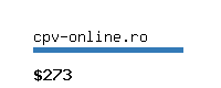 cpv-online.ro Website value calculator
