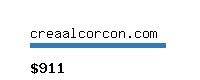 creaalcorcon.com Website value calculator