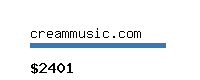 creammusic.com Website value calculator