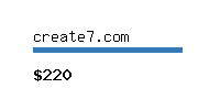 create7.com Website value calculator