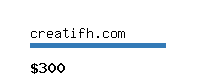 creatifh.com Website value calculator