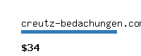 creutz-bedachungen.com Website value calculator