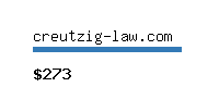 creutzig-law.com Website value calculator