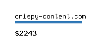 crispy-content.com Website value calculator