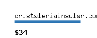 cristaleriainsular.com Website value calculator