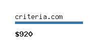 criteria.com Website value calculator