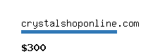 crystalshoponline.com Website value calculator