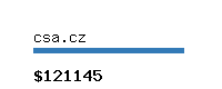 csa.cz Website value calculator