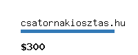 csatornakiosztas.hu Website value calculator