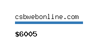 csbwebonline.com Website value calculator