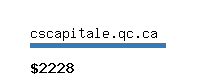 cscapitale.qc.ca Website value calculator