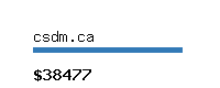 csdm.ca Website value calculator