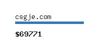 csgje.com Website value calculator