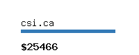 csi.ca Website value calculator